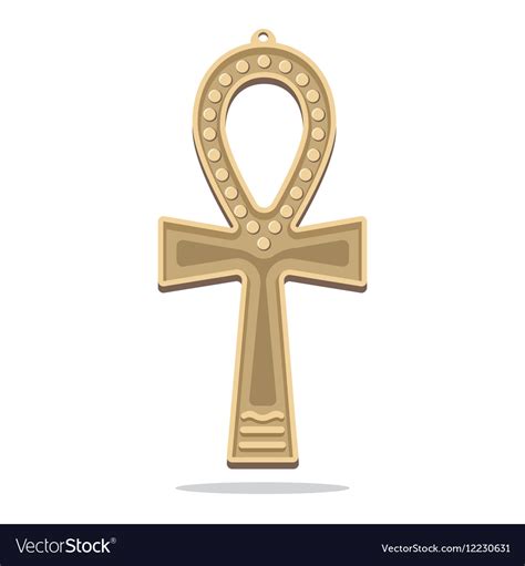 Egyptian Cross With Handle Ankh Symbol Royalty Free Vector