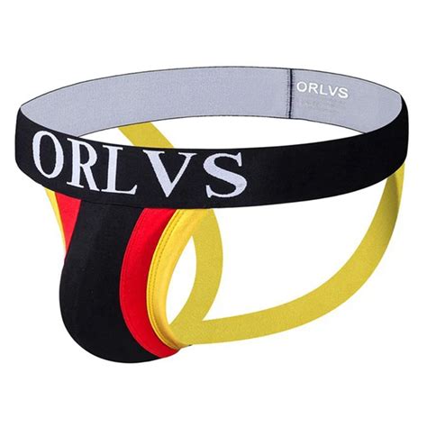Orlvs Mens Panties Sexy Male Underwear Men Jockstrap Briefs Gay Slip Homme Cotton Underpants