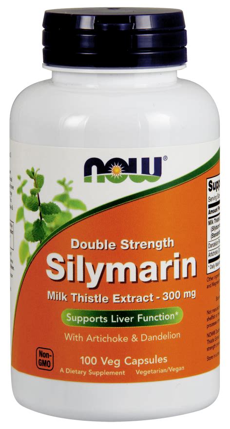 Silymarin Milk Thistle Extract With Artichoke Dandelion Double