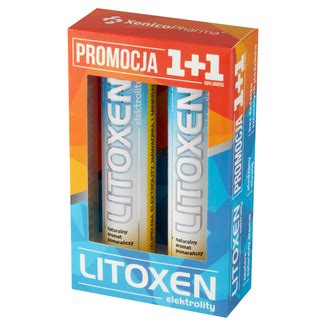 Litoxen Elektrolity smak pomarańczowy 2 x 20 tabletek musujących