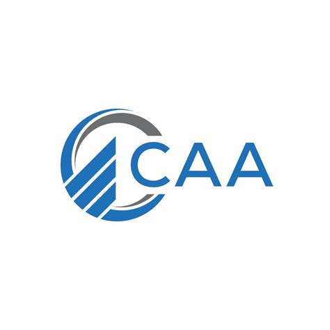 CAA Flat accounting logo design on white background. CAA creative ...