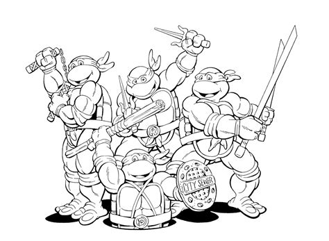 Desenhos Para Colorir Dos Tartarugas Ninjas - 10