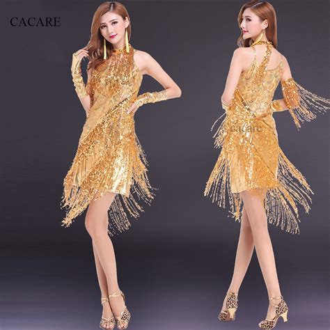 Cacare Latin Dance Dress Women Samba Salsa Tango Dance Dress Flapper