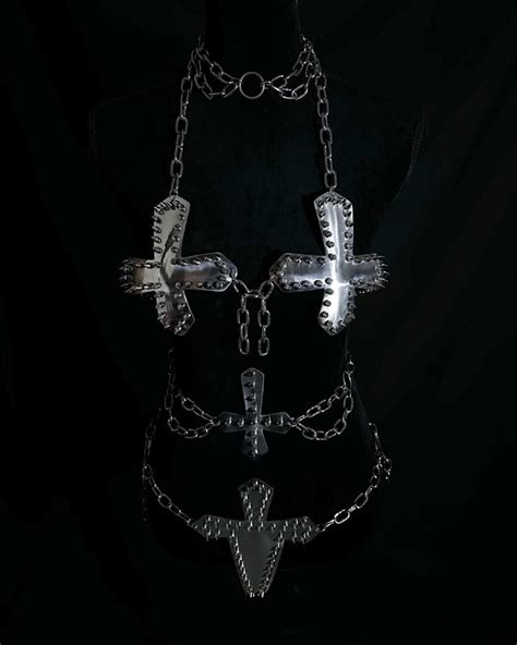 Crux Inverted Spiked Armor Bikini Full Set Chains Of Metal