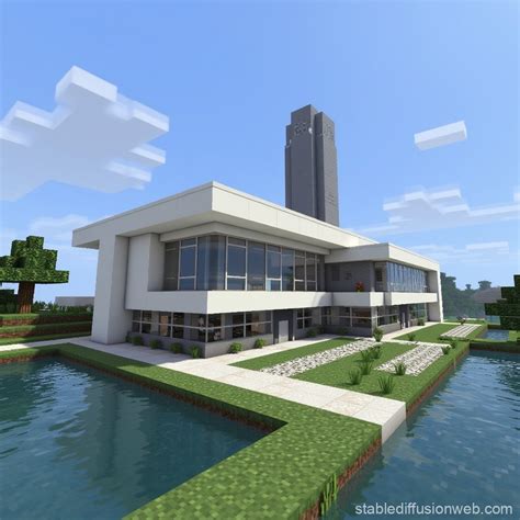 Minecraft Laboratory Exterior Stable Diffusion Online