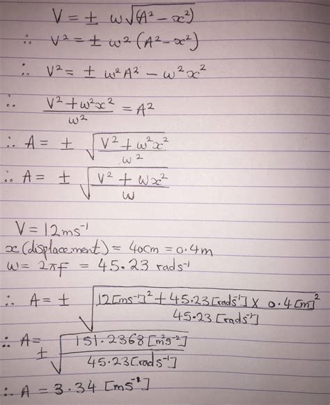 Amplitude Formula