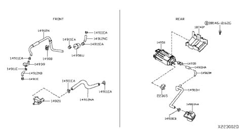 Engine Control Vacuum Piping Nissan Versa Note