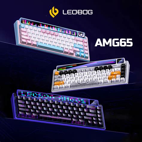 Leobog Amg Mechanical Keyboard Dual Screen Tft Display Mah Tri Mode Hot Swappable Rgb