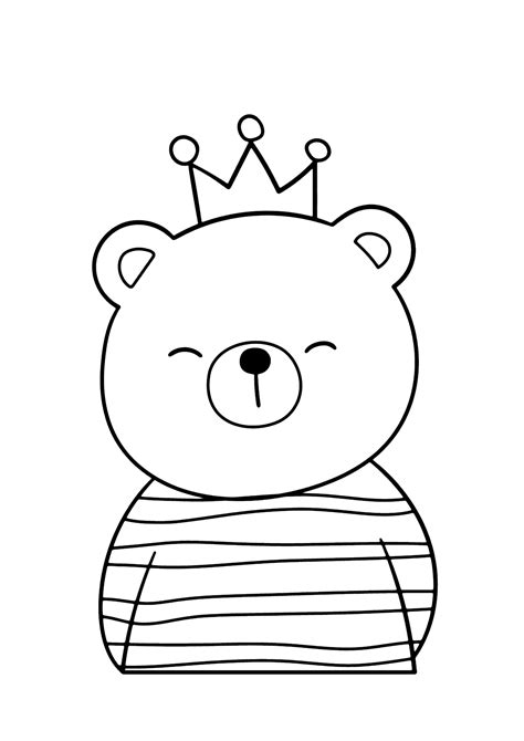 Ursinho Príncipe Para Imprimir - Ursinho príncipe para colorir - Imprimir Desenhos