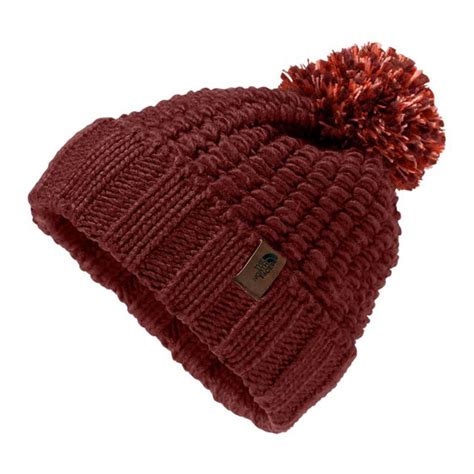 The North Face Cozy Chunky Beanie Barolo Red Nf0a354a With Images Chunky Beanie Beanie