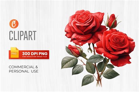 Valentine roses Clipart PNG (3171733)