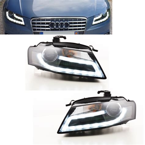 Phares Avant Audi A B Led Noir Yakaequiper