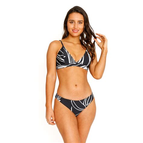 Traje de Baño Bikini Estampado para Mujer Negro H O Wear