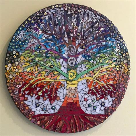 Chakra Tree Of Life Mosaic Design Study How To Mosaic Tree Of Life