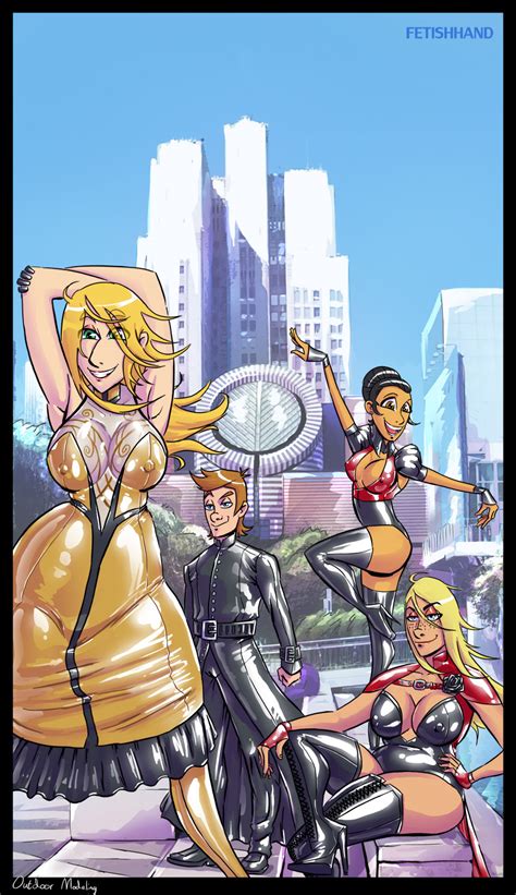 The Latex Couple Outside Modeling By Fetishhand Hentai Foundry