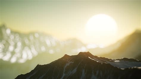 Mountain Sunset Stock Video Footage for Free Download