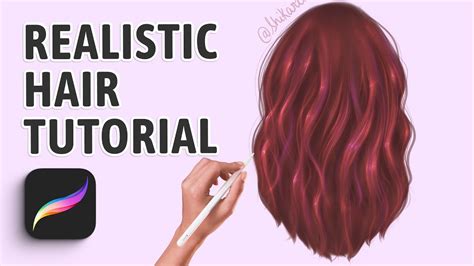 Realistic Glossy Hair Tutorial Procreate Tutorial Youtube