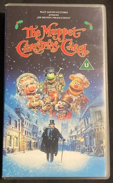 THE MUPPET CHRISTMAS Carol VHS Video Tape 1993 Disney Movie Jim Henson