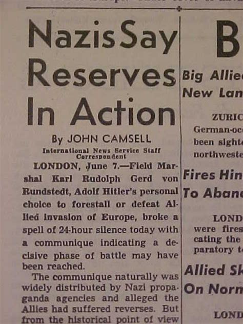 VINTAGE NEWSPAPER HEADLINE WORLD WAR HITLER Grelly USA