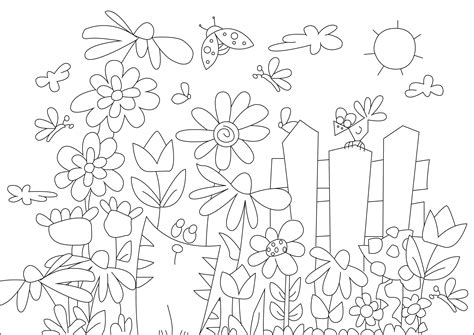 Garden coloring