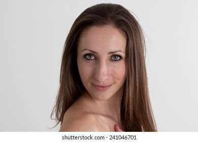 Attractive Woman Naked Shoulders Isolated On Stock Photo 241046701 Shutterstock