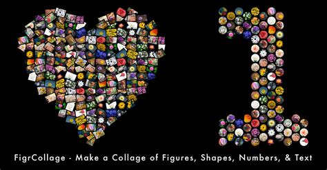 Number Shape Collage Ladegstellar