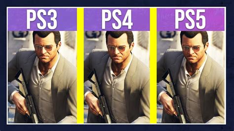 Gta 5 Next Gen Graphics Comparison Ps5 Vs Ps4 Vs Ps3 Grand Theft Auto V Gameplay Youtube