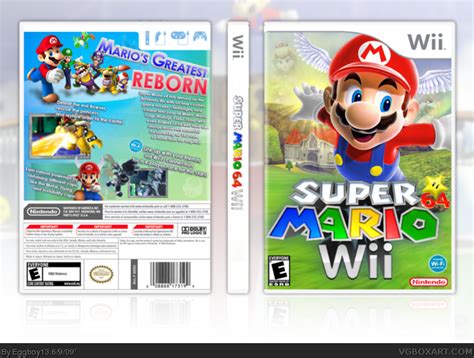 Super Mario 64 Wii Box Art Cover by Eggboy'13