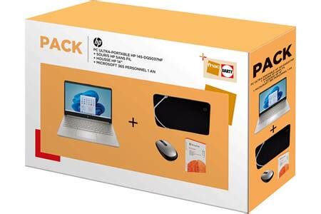 PC Portable Hp Pack FNAC DARTY 14s Dq5037nf 14 FHD Intel Core I3 1215U