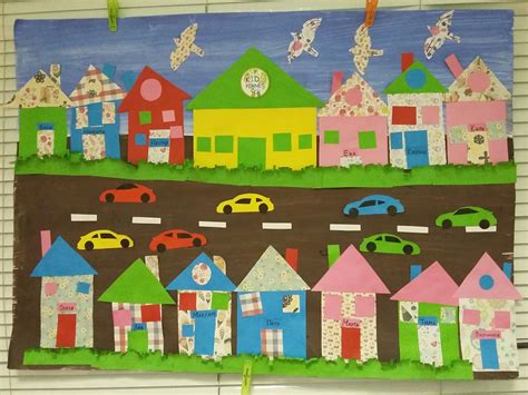 Улица нашего сада☺ у каждого ребенка есть свой дом и машина🏠🚗 #поделка ...