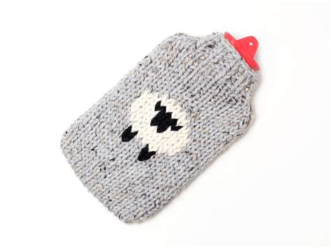 Sheep Hot Water Bottle Cover Knitting Pattern Chunky Wool Etsy