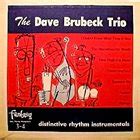 DAVE BRUBECK The Dave Brubeck Trio Distinctive Rhythm Instrumentals