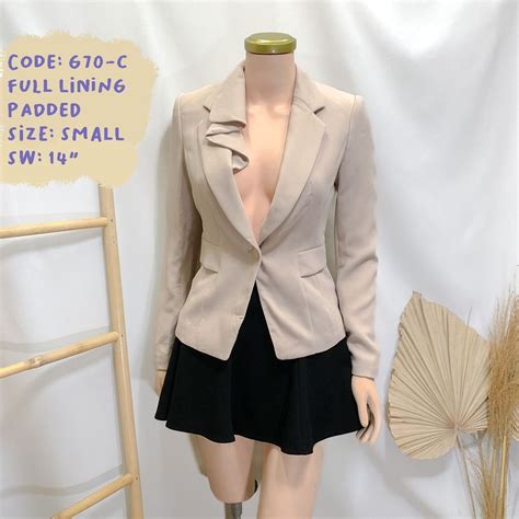 G Nude Cream Korean Premium Coat Blazer Women S Fashion Coats Jackets And Outerwear On