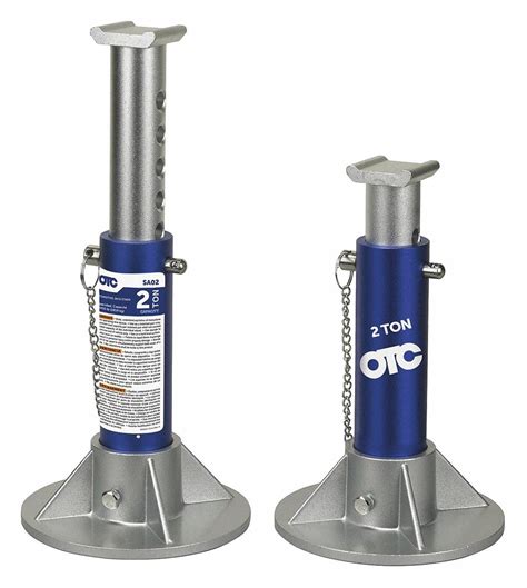 Otc Heavy Duty Aluminum Jack Stands With Lifting Capacity Of 2 Ton