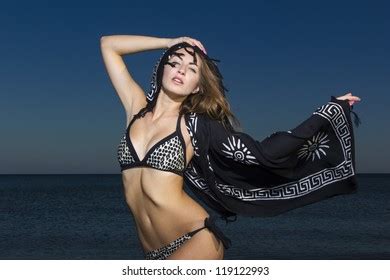 Model Bikini Splash Night Images Stock Photos And Vectors Shutterstock