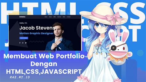 2 Membuat Web Portfolio Dengan HTML CSS JAVASCRIPT RazKode ID