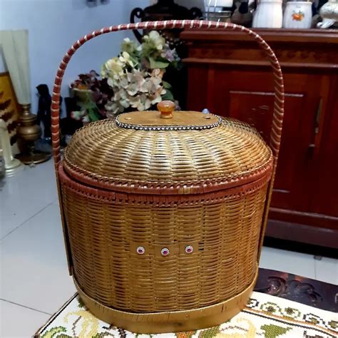 Keranjang Anyaman Rotan On Carousell