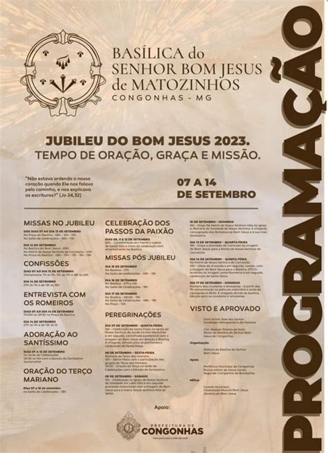 Congonhas Se Prepara Para O Jubileu Do Senhor Bom Jesus De Matosinhos