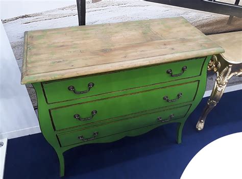 Зеленый комод в стиле ретро ES-72462 - купить в Москве, GloMart.ru