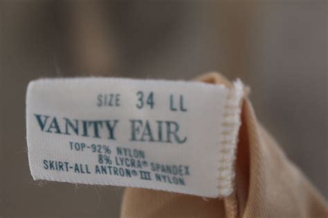Vintage Rare Vanity Fair Nude Full Slip Size 34B 1950 S Etsy