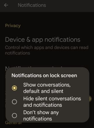 How To Show Or Hide Notifications On Lock Screen Android