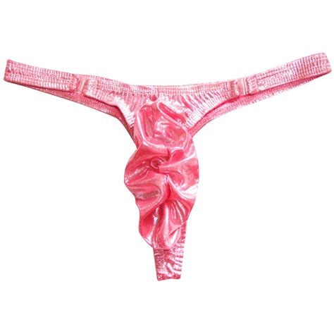 Buy HIMEALAVO Mens Hot Sexy Thongs G Strings Tan T Back Briefs Gay Underwear Online At