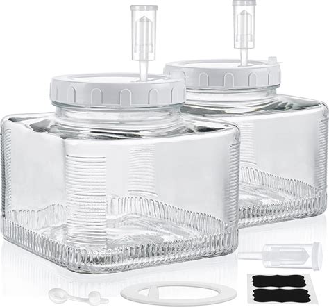 Amazon Folinstall Pack Gallon Wide Mouth Fermentation Jars