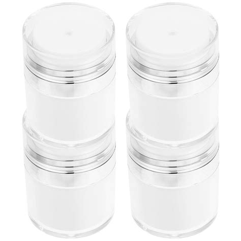 4 Pcs Empty Cream Container Refillable Cosmetic Containers Creami