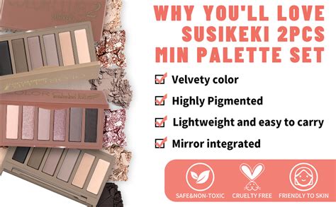 Amazon Susikeki Pcs Colors Mini Naked Eyeshadow Palette Makeup Set Neutral Nude Eye
