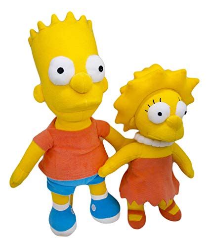 Buy The Simpsons Bart And Lisa Simpson Set Stuffed Plush Toy T Fans Set Of 2 Online At