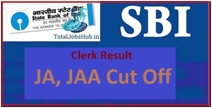 sbi clerk mains result  wwwsbicoin ja jaa cut  marks