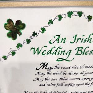 Irish Wedding Blessing Custom Framed Verse - Etsy