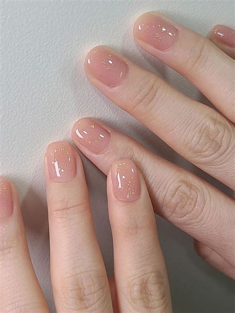 55 Korean Inspired Nude Nail Designs For A Chic Look Nude Nail