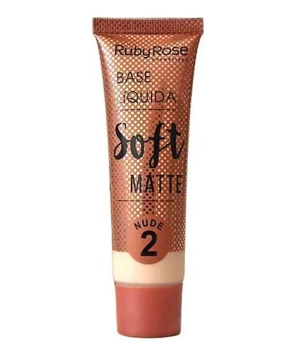 Base Liquida Matte Soft Nude Alta Cobertura Ruby Rose Frete grátis